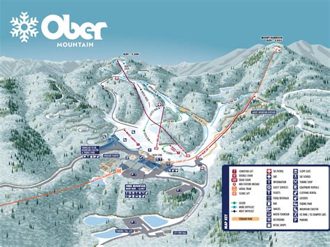 Ober Mountain Trail map - Freeride