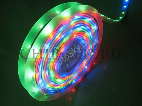 RGB (разноцветная) светодиодная мощная лента IP65 в силиконе