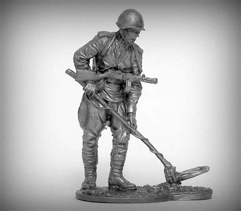 Игрушечные солдатики советский сапер 1941-1945 гг. 54 мм оловянные ...