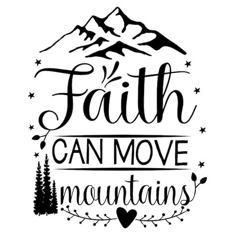 Premium Vector Faith Quotes Design