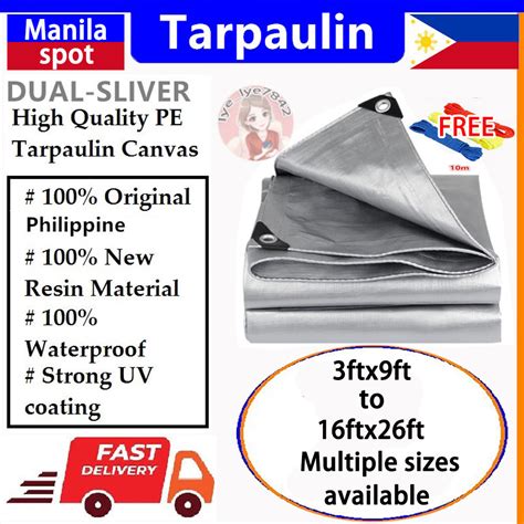 Trapal Waterproof Makapal Size Ft X Ft Tolda Trapal Rain Cover Lona