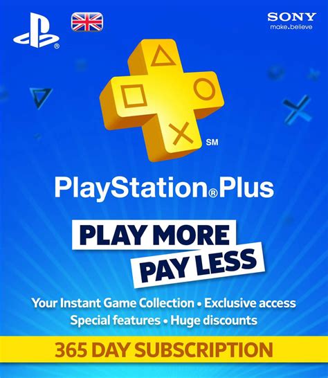 Sony Playstation Plus Month Subscription Card Pacstashok