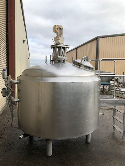 Used St Regis 500 Gal Stainless Steel Jacketed Mix Tank