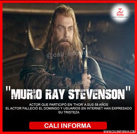 Cali informa on Twitter Murió Ray Stevenson actor británico