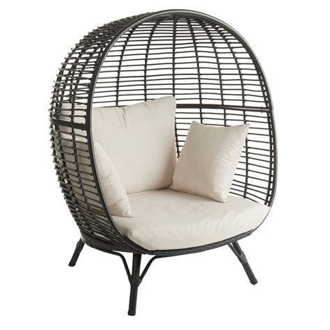 Wilko Garden Snuggle Egg Chair Rattan Effect | Wilko