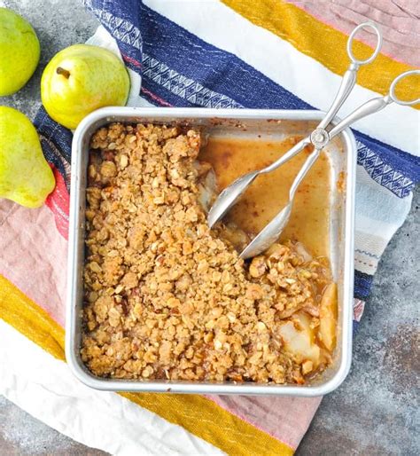 Easy Pear Crisp The Seasoned Mom