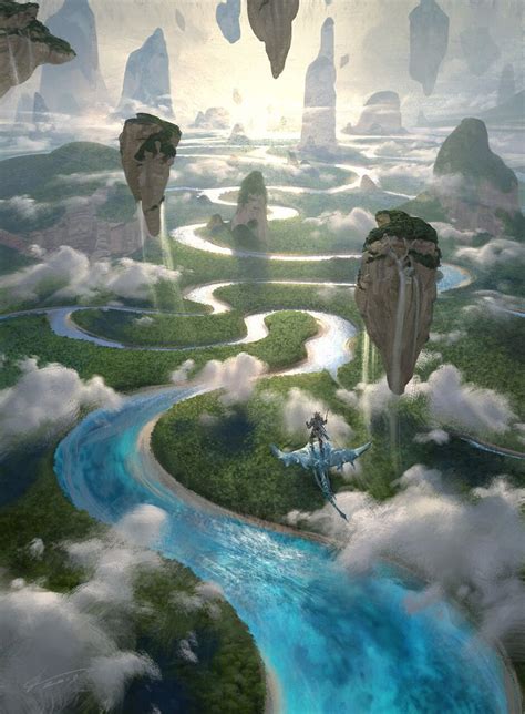 ArtStation MtG Clearwater Pathway Johannes Voss Fantasy Landscape