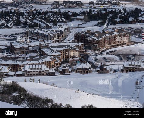 Canyons Village Base Area From Docs Run Trail Park City Mountain