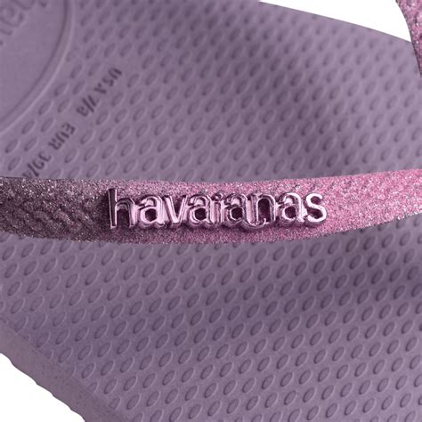 Malve Slim Square Glitter Flip Flops Havaianas