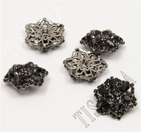 Rhinestone Buttons Rhinestones Polygon Women Buttons From France By