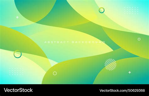 Gradient green and yellow abstract geometric Vector Image