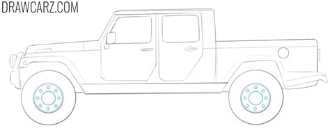 How To Draw A Jeep Truck