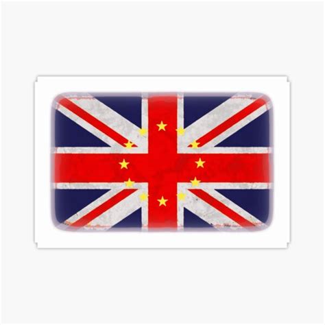 "Graffiti Style UK Flag with EU Stars" Sticker for Sale by mar73 ...