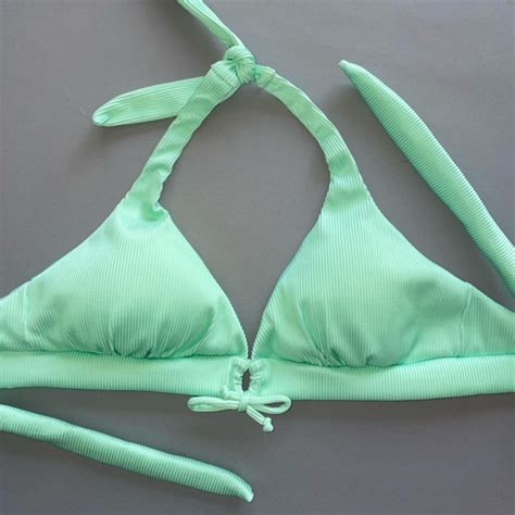 Bikini Topacio Teens Verde Menta Textura Bikinis Y Ropas De Ba O