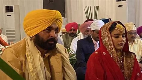 Former Comedian And Punjab Cm Bhagwant Mann Gets Married To Dr Gurpeet