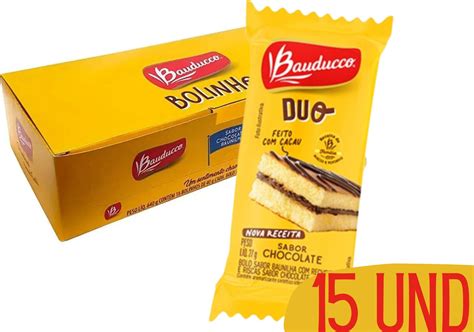 Compre Bolinho Duo Chocolate Bauducco 27g 15 Unidades Aqui Na Tudo Em