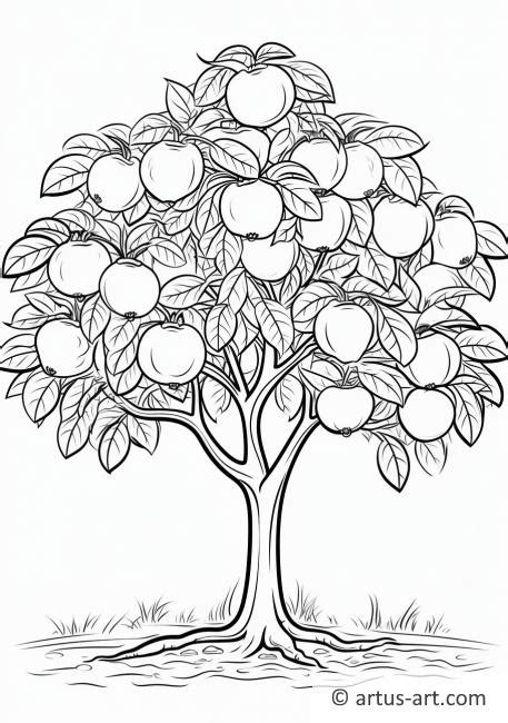 Guava Tree Coloring Page » Free Download » Artus Art