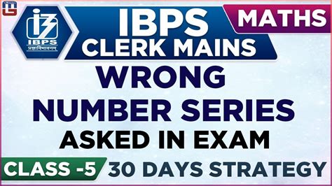 Wrong Number Series How To Crack In Days Ibps Clerk Mains