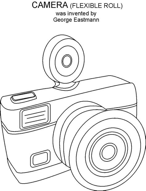 Camera Coloring Page Coloring Home