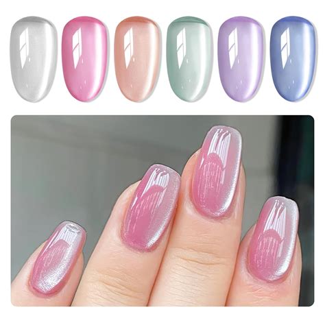 Mizhse Cat Eye Gel Nail Polish Moonlight 6 Colors Ceramic