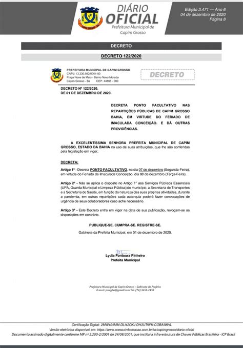 Portal Da Prefeitura Municipal De Capim Grosso Prefeitura De Capim