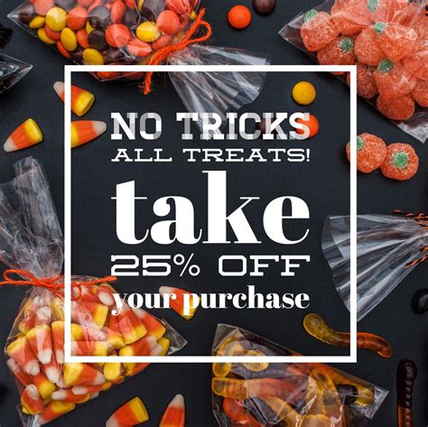 No Tricks All Treats Celebrate Halloween With A Special Treat Today