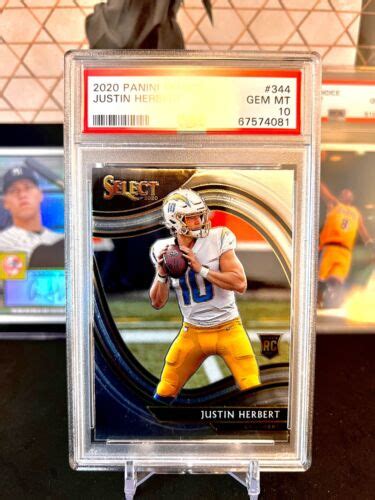 Justin Herbert Panini Select Psa Gem Mint Rc Rookie