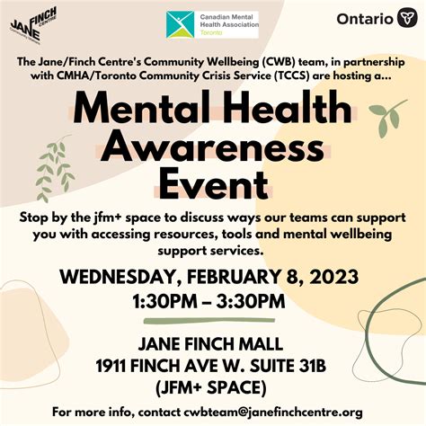 Community Mental Health Awareness Event — Janefinch Centre