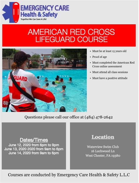 Lifeguard Certification Waterview Swim Club