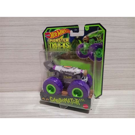 Hot Wheels Monster Trucks Brilha No Escuro Carbonator Xxl Original Shopee Brasil