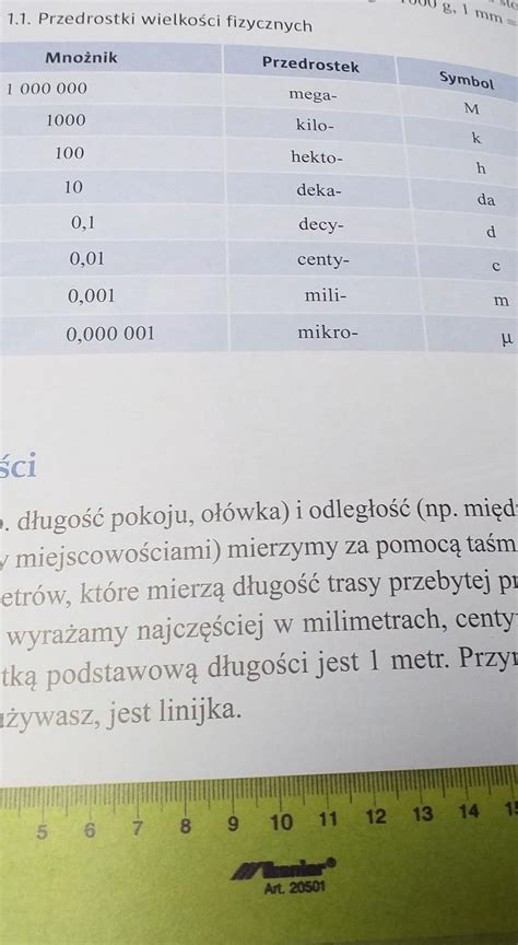 Jakie S Pozostale Wielkosci I Jednostki W Ukladz Si Macie W