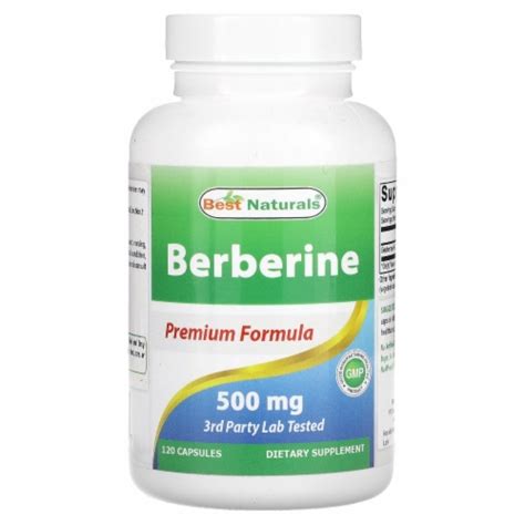 Best Naturals Berberine 500 Mg 120 Capsules 120 Count Ralphs