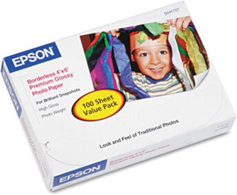 Epson Premium Photo Paper Glossy Borderless Papel Fotogr Fico Premium