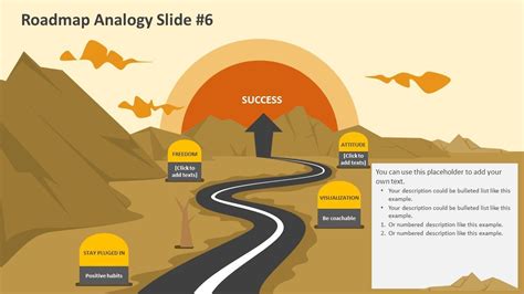 Roadmap Analogy Editable PowerPoint Slides Roadmap Infographic