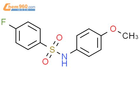 360 18 9 Benzenesulfonamide 4 fluoro N 4 methoxyphenyl 化学式结构式分子式