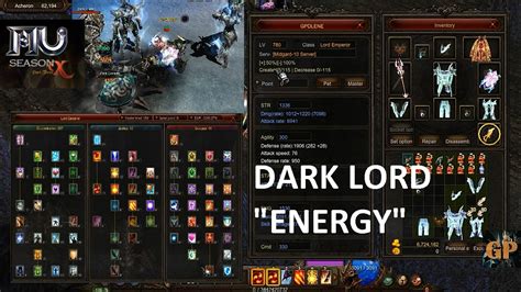 DARK LORD Energía Build Muonline Webzen Season 10 Part 3 Guias Mu