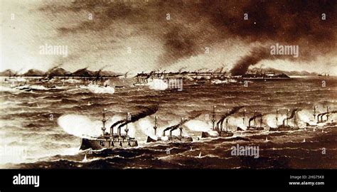 Ships during the Battle of Manila Bay, 1 May 1898, Spanish-American War ...