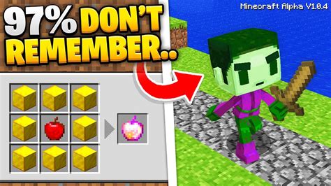 Things Only Minecraft Og S Remember Youtube