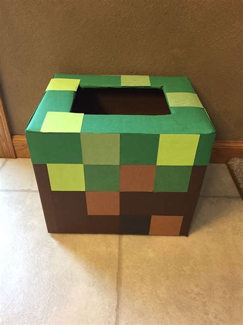 Diy Minecraft Chest Valentine Box Holiday Stuff Pinterest Holidays And