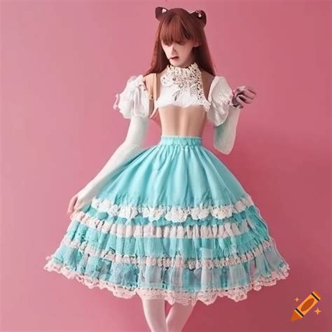 Crochet lolita skirt