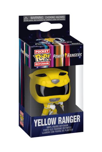 Pop Keychain Mighty Morphin Power Rangers 30th Yellow Ranger