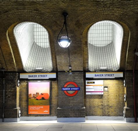 Baker Street Station Of London Underground Platform At The Flickr