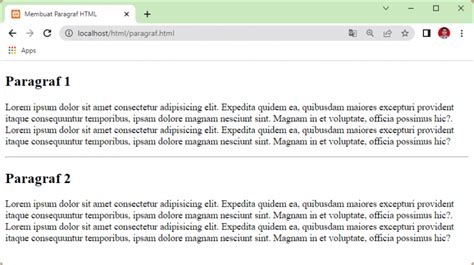 Cara Membuat Paragraf Pada Html Beserta Contohnya Ade Roni Personal Blog S