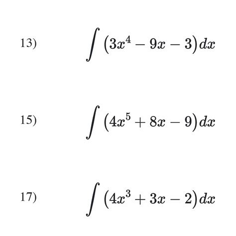 Integration Worksheets Questions And Answers Maths Academy