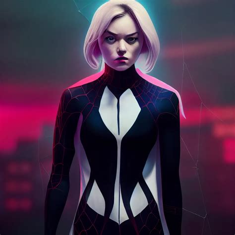 Spider-Gwen Played By A Perfect Mix Of Milly Alcock And Emma Stone – AI Art Gallery