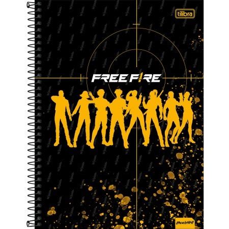 Caderno Espiral Capa Dura Universit Rio Mat Ria Free Fire Folhas