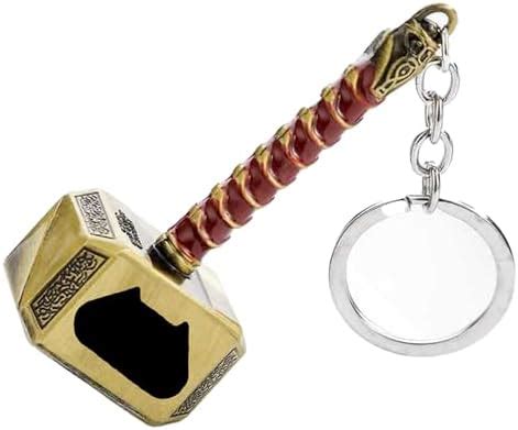 Golden Bottle Opener Keyring Golden Thor Hammer Beer Bottle Opners