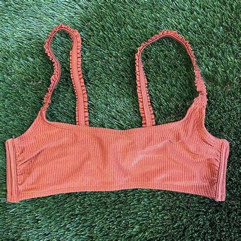 Xhilaration Women S Orange Bikini And Tankini Tops Depop