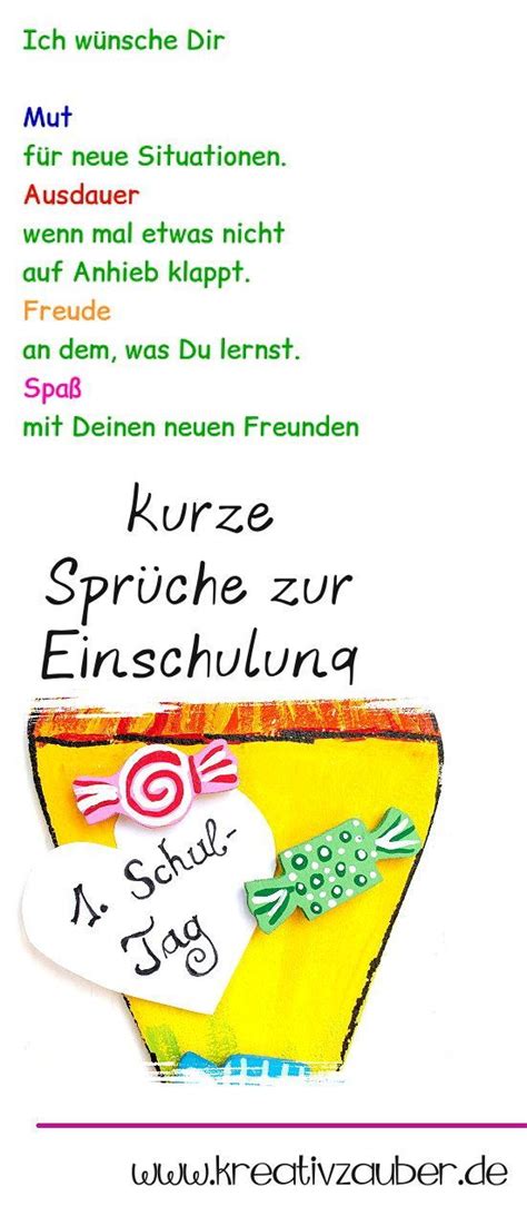 Spruch Schulanfang Kurz Spr Che Zur Einschulung Erster Schultag