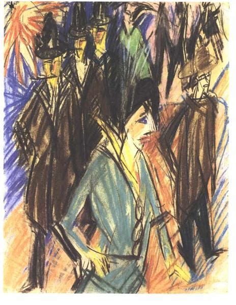 Street Scene with Green Cocotte - Ernst Ludwig Kirchner - WikiArt.org